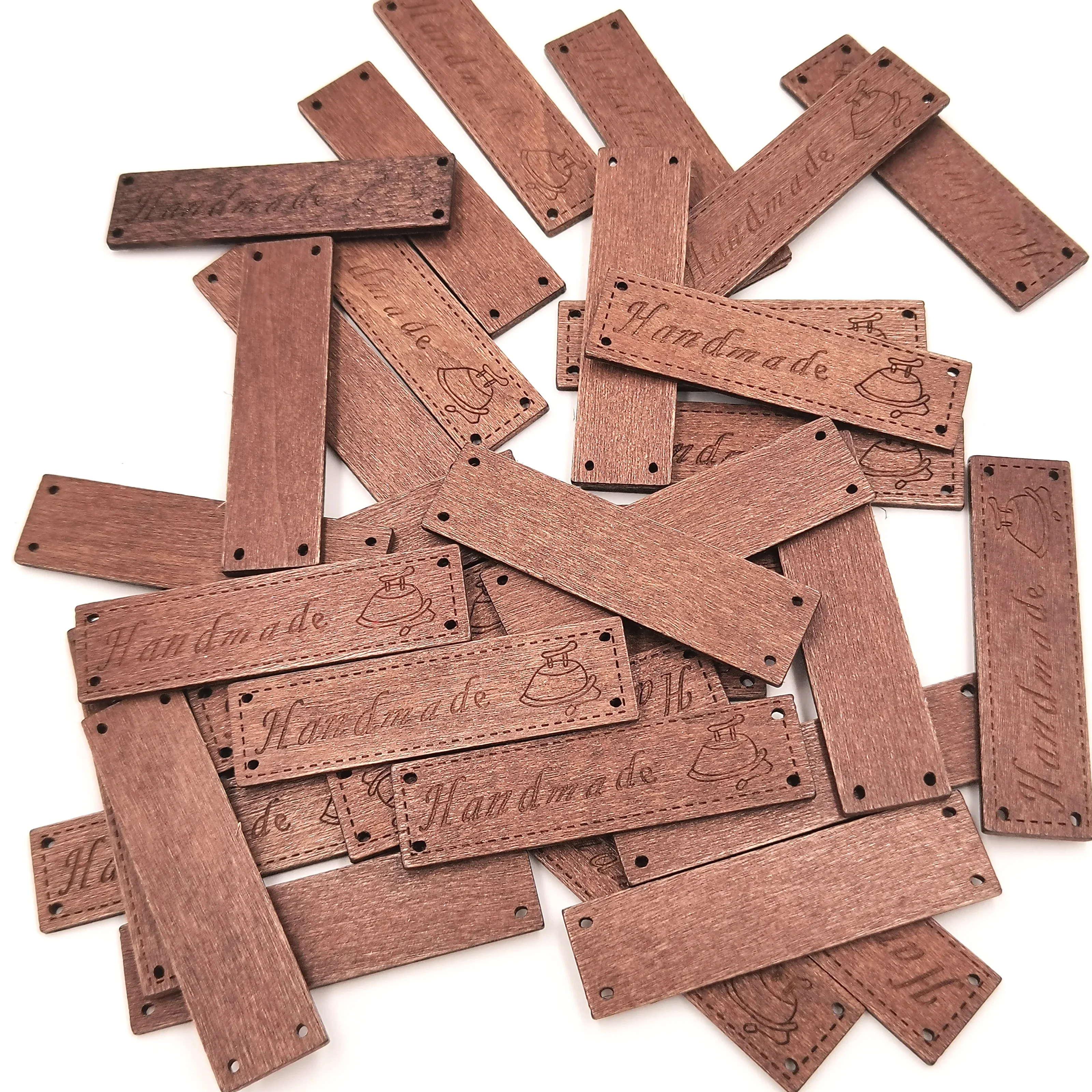 wood diy tag rectangle handmade carved brown wood slice diy project