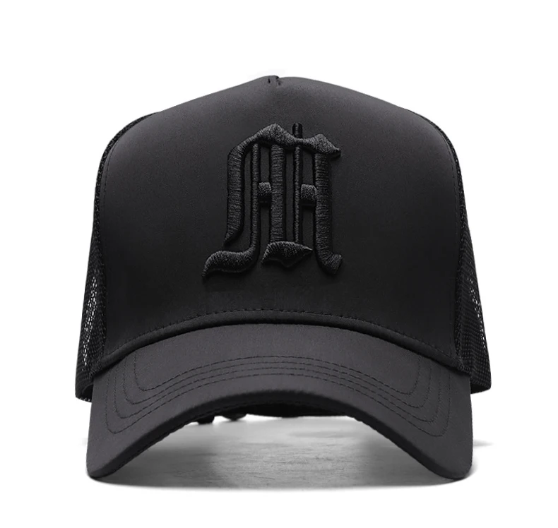 High Quality Wholesale Classic Custom Design Your Own 3d Embroidery Logo 5 Panel Gorras Mesh Trucker Caps Hats Mens