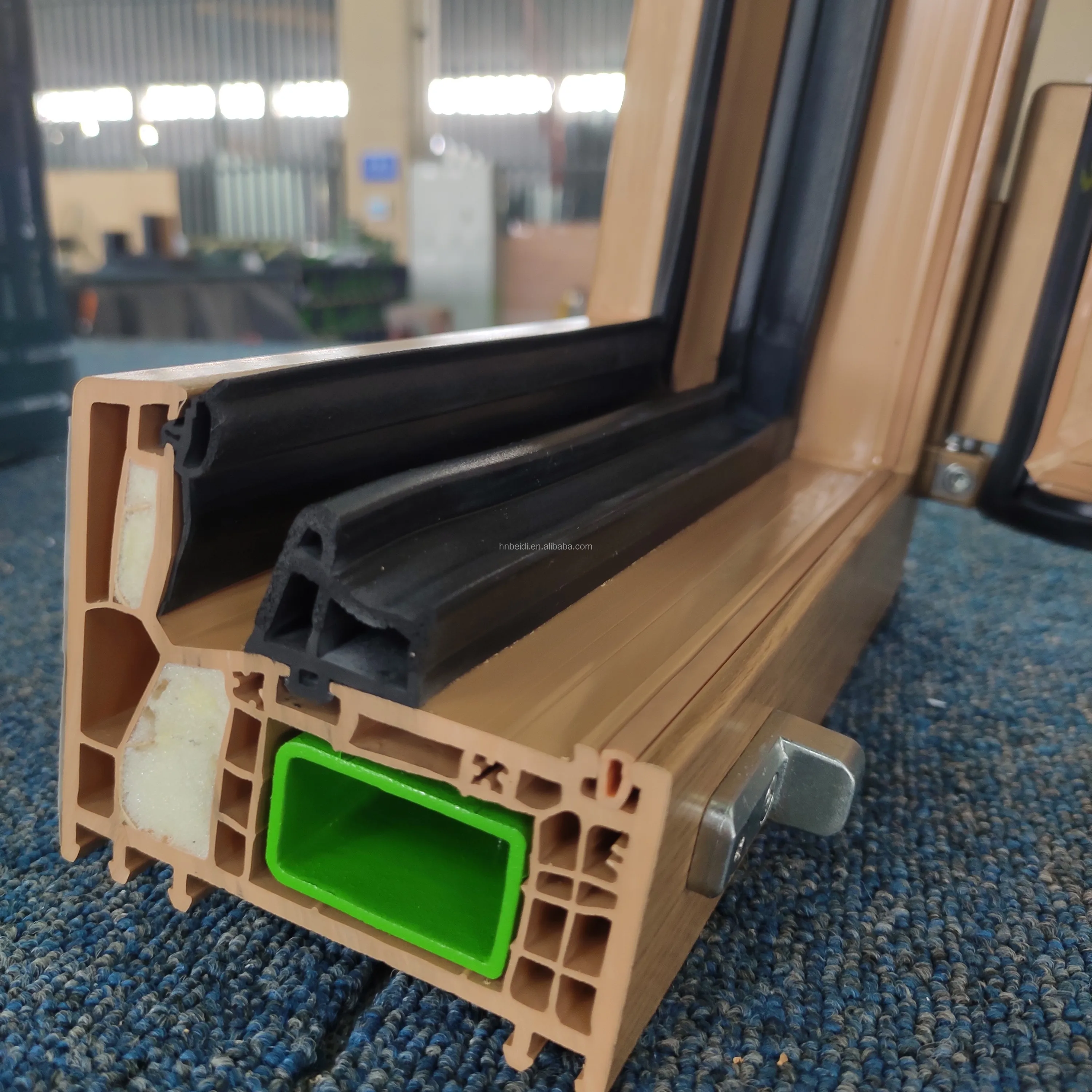 Three layer glass upvc window for villa