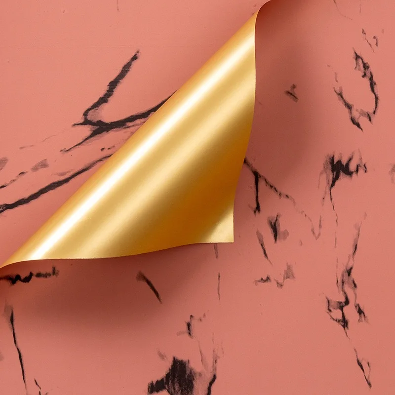 Luxury Houndstooth Pattern Printed Waterproof Plastic Flower Wrapping Paper Gift Wrap Paper for Florist Wrapper