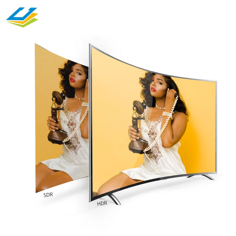 Hot sales 4K UHD tv 55/65/70/80 inch 4k curved touch screen display from China with best price