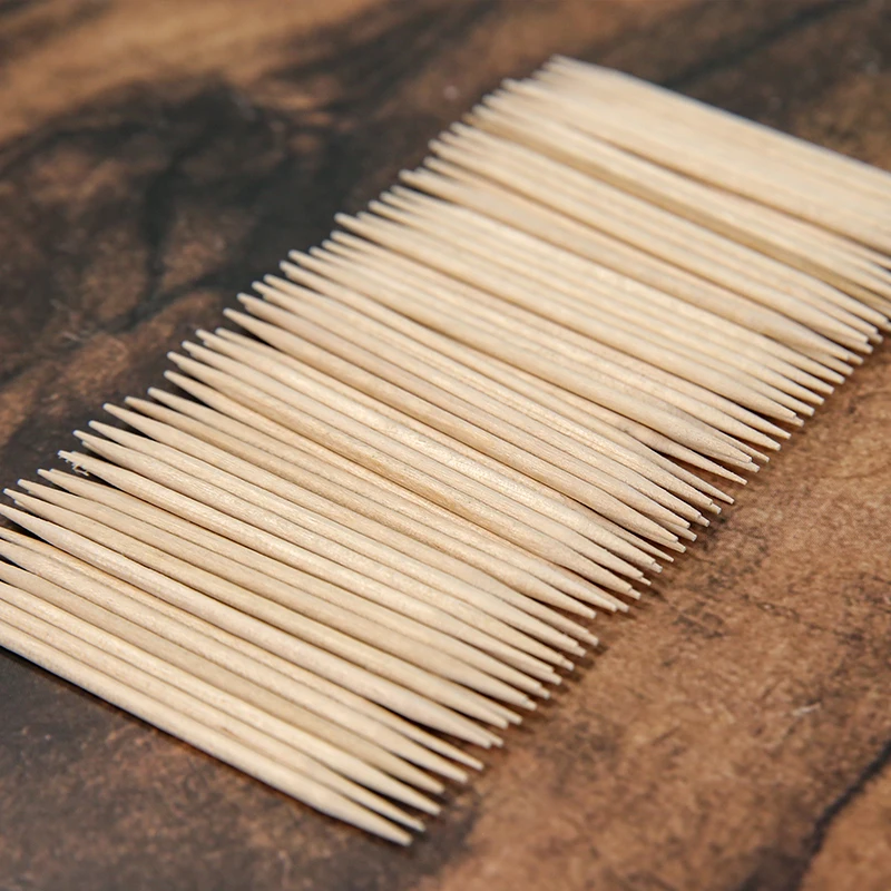 Wholesale custom wooden toothpick bulk disposable toothpick for restaurant