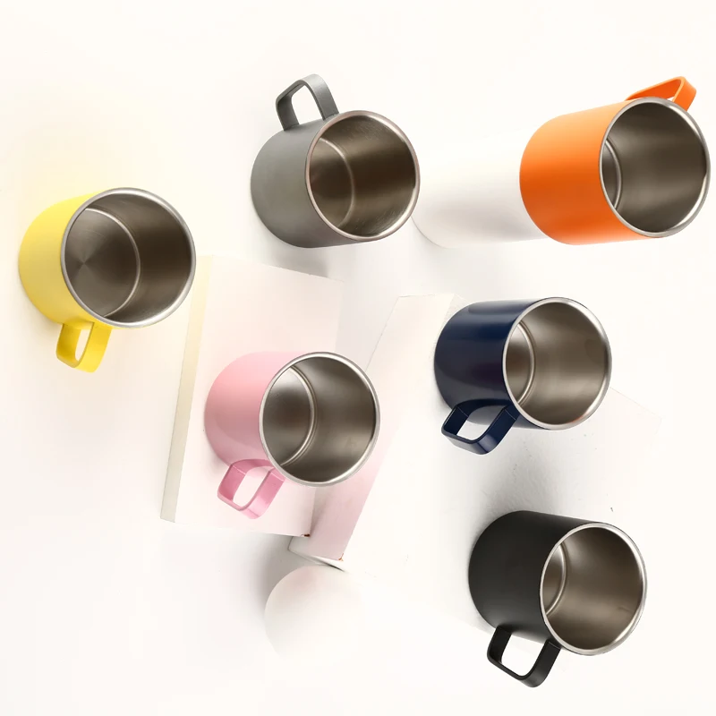 
Amazon top seller coffee cups for sale 400ml stainless steel mugs double wall cups stainless steel double wall coffee cup mugs 