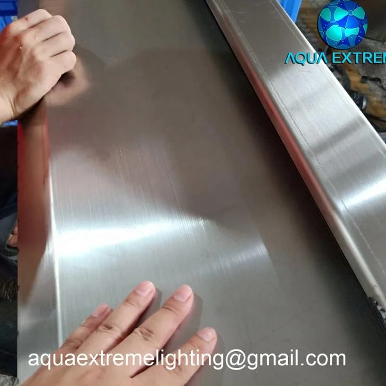 2020 New #304 #316 stainless steel cascade waterfall nozzles  for swimming pool and  pond sheer descent waterfall