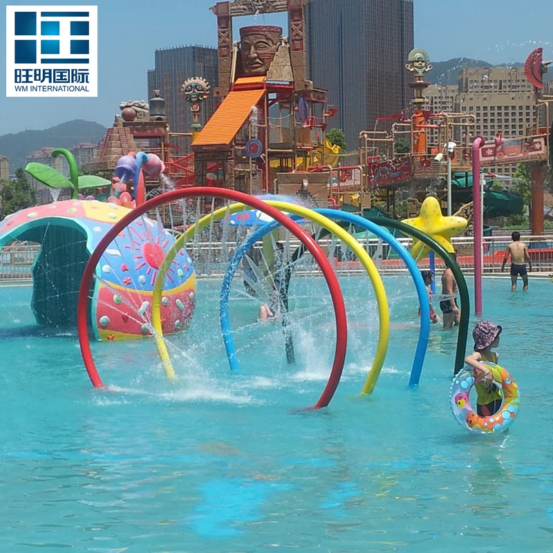 Water Amusement Fiberglass Material Splash Park Equipment For Sale