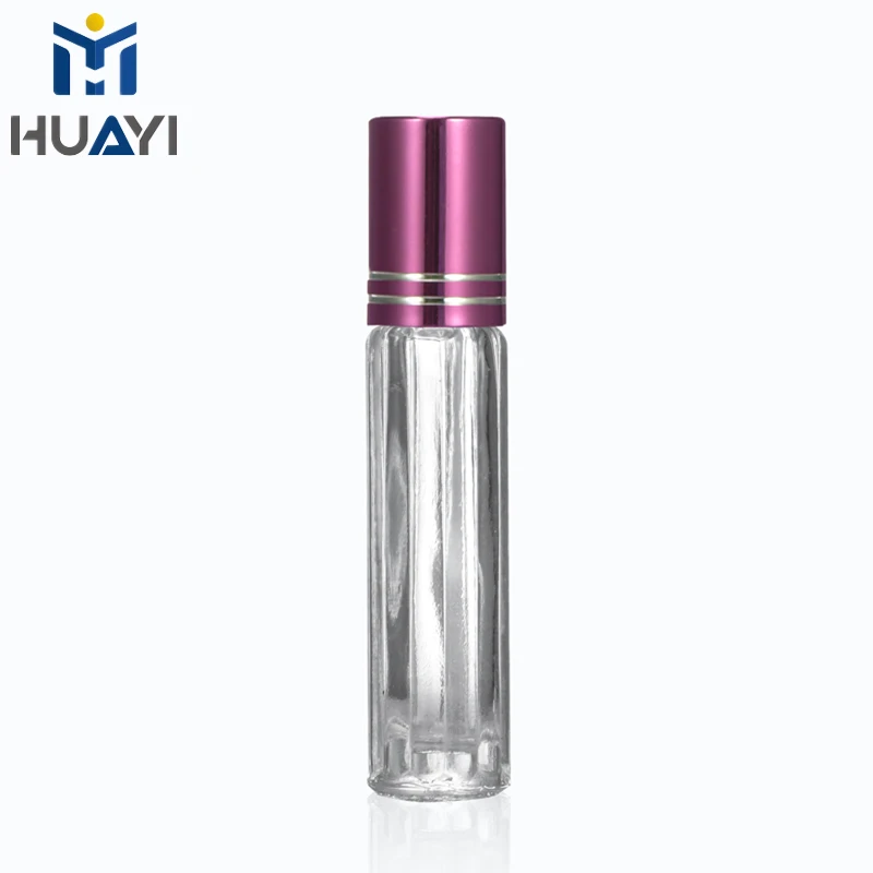 Essential oil perfume roller bottle clear 3.5ml glass roll on bottle with cap