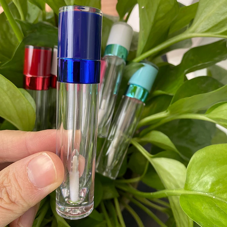 
Factory Vendor Logo Lip gloss Wand Packaging Colored 8ml White Pink Metalic Custom Empty lip gloss containers tube 