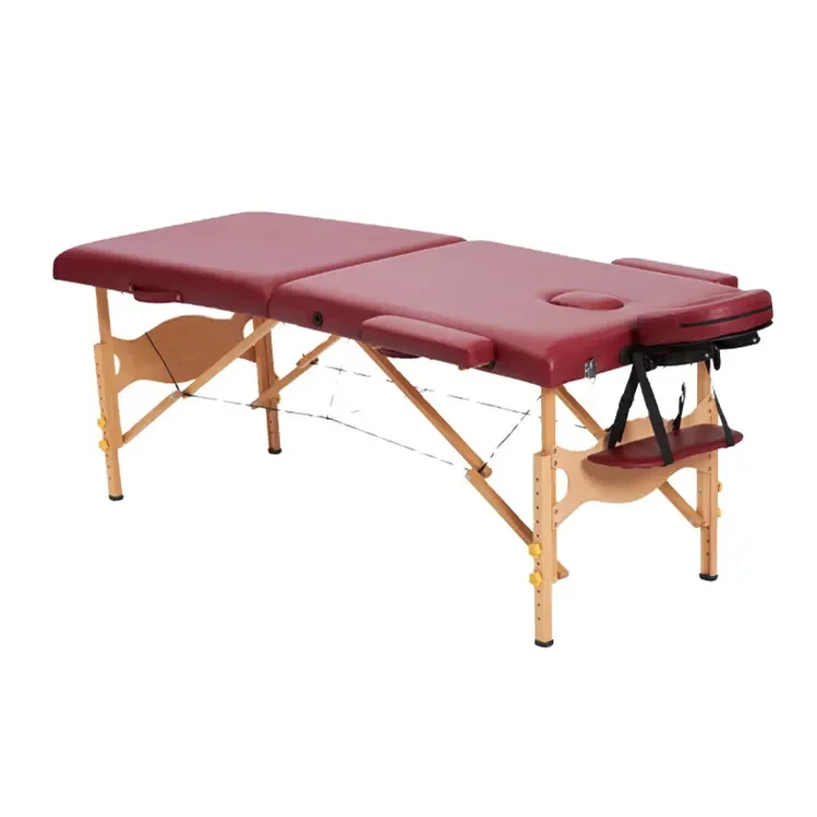 High quality wholesale spa with face hole wooden beauty salon massage table bed