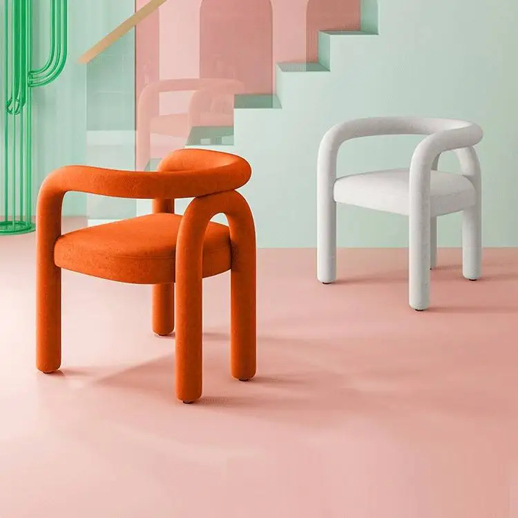 modern furniture nordic shape leisure easy bold chairs hotel lobby home decor sculpture kid lounge chairs for indoor decoration