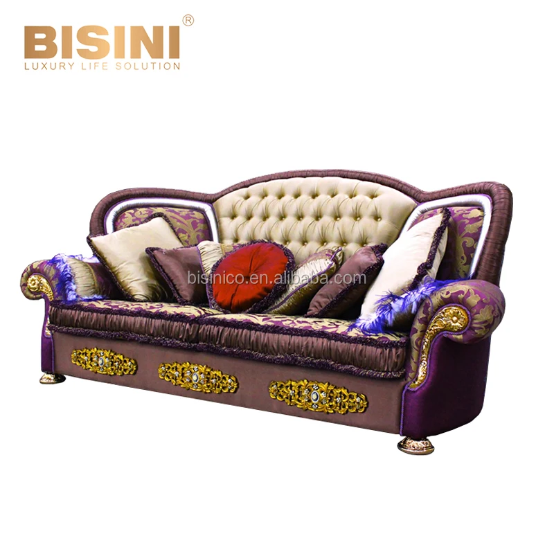 Роскошная мебель бренда Bisini ручной работы для Большого зала, европейская королевская резная секционная мебель из нежного дерева
