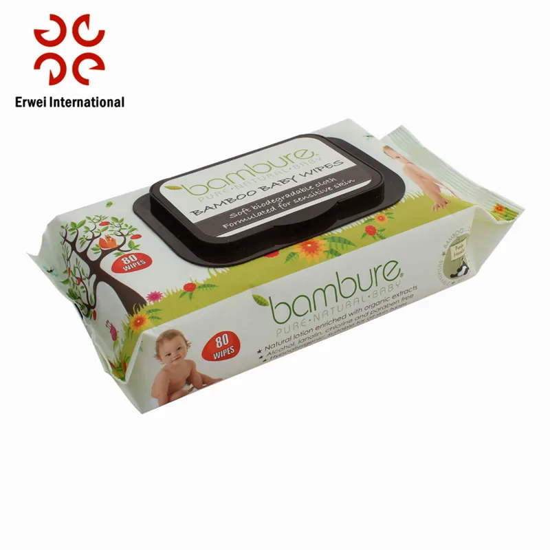 Customized fluoride free wet tooth tissues baby dental wipes