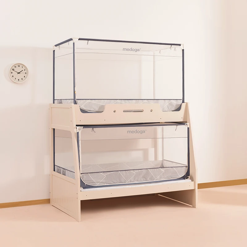 Medoga Factory Durable Iron Stand Bunk Bed For Adult Anti Bugs Bunk Bed Mosquito Net Repelling Insects