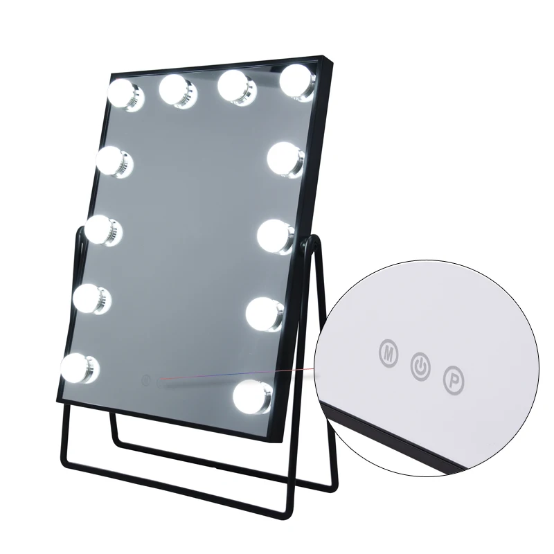 
12 Bulbs Hollywood Mirror 36W Home Dimmable Touch Control Design Hollywood Makeup Mirror Led Make up Mirrors 
