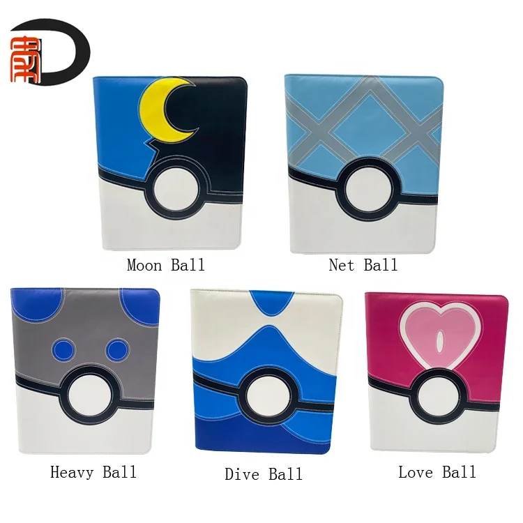 2023 Trading Card Binder Fit 360 Cards, Zipper Card Album 9 Pockets Each pages 20 pages File Folder With 3 Ring Binder