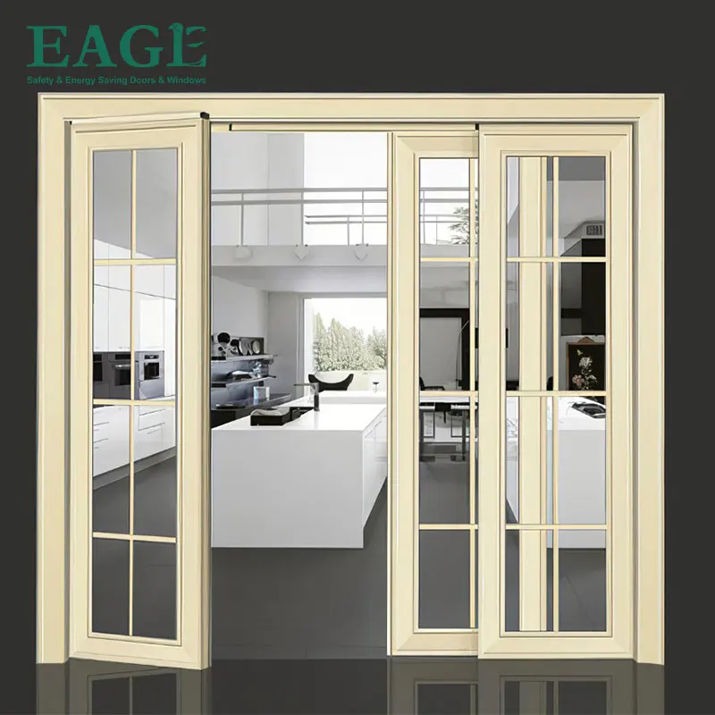 New Arrivals 2024 Wholesale PD Door Aluminum Frame Sliding Doors Tempered Glass PD Door