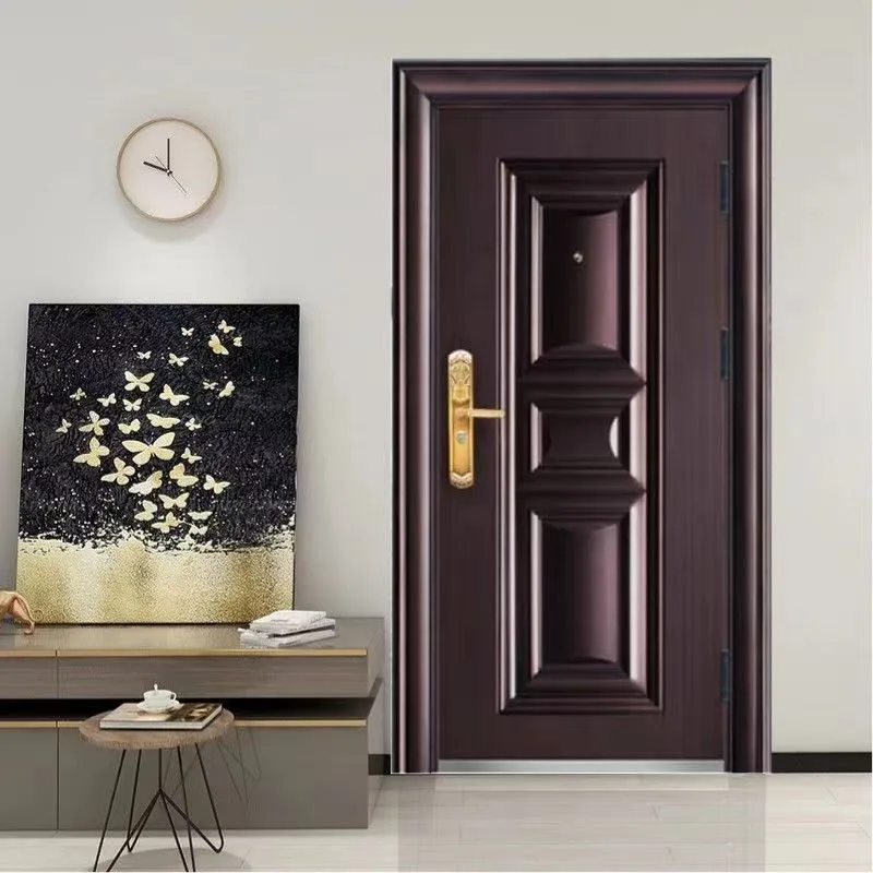 Steel security door for family house Steel Turkish armored front door Stainless steel security door
