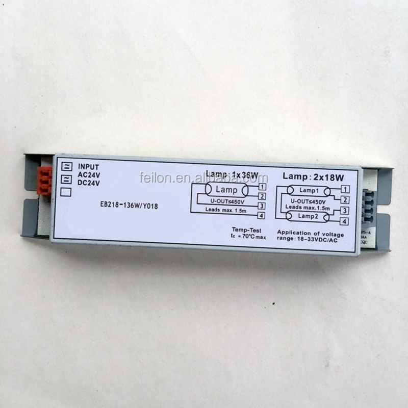 Customized EB218 36w fluorescent lamp ballast hot sale AC24V electronic ballast