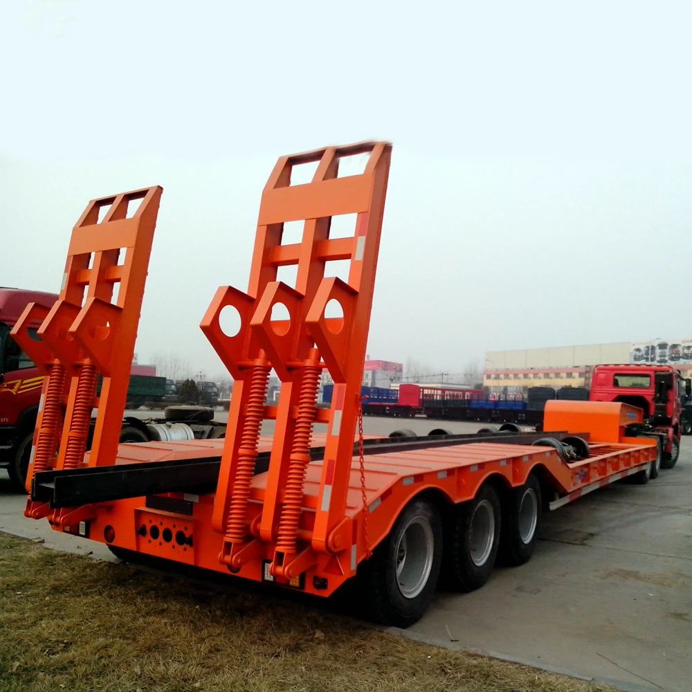 3 4 Axles 80Tons Dolly Tilt N Slide Lowbed Trailer