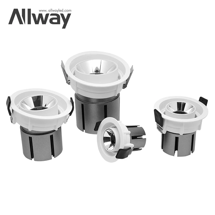 Latest Model High Quality Low Price Recessed COB Aluminum 7W 12W 20W 30W LED Grille Light