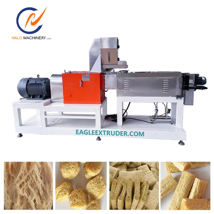 Jinan Halo Soy Protein Extrusion Machine for Soya Nuggets, Chunks, and Mince Production