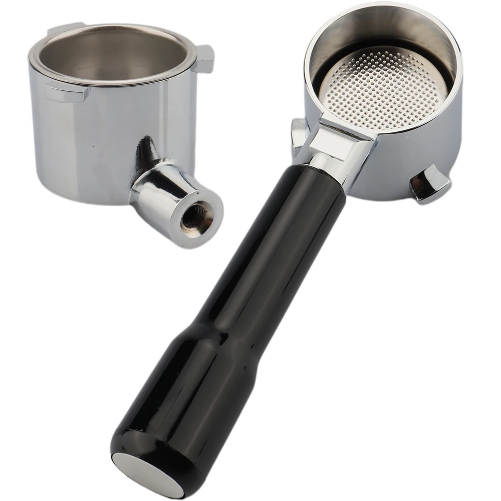 Black Espresso Machine Portafilter Barista Tools 51mm Coffee Bottomless Portafitler for EC 9335