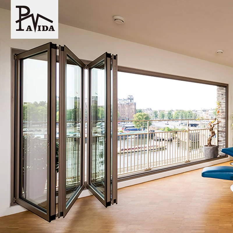 Australia standard bifold doors aluminium folding patio hurricane proof doors