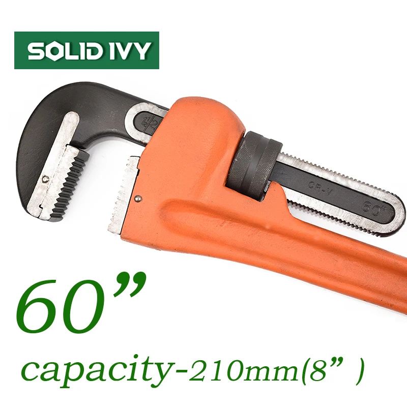 Wholesale Custom Portable Heavy Duty Adjustable Capacity One Hand Heavy Duty Hand Tool Pipe Wrench Set