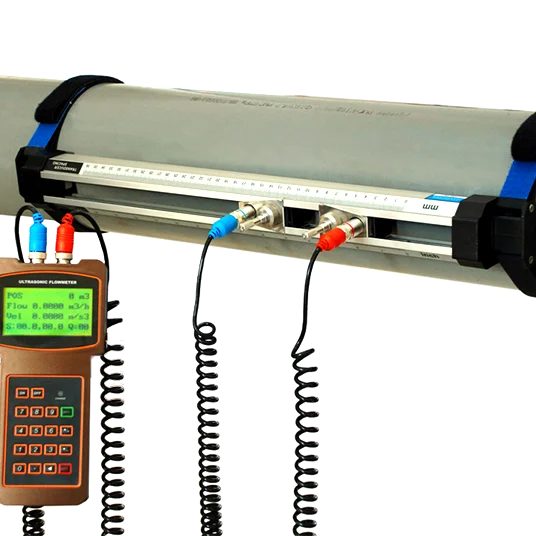 Best price Handhold portable ultrasonic digital 4-20ma doppler ultrasonic flowmeter