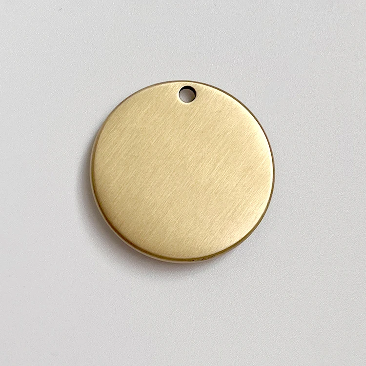 Factory Custom Two-Sided Blank Hexagon Shaped Nameplate Lettering Metal Plate Wholesale Brass Dog Tags For Logo Engraving