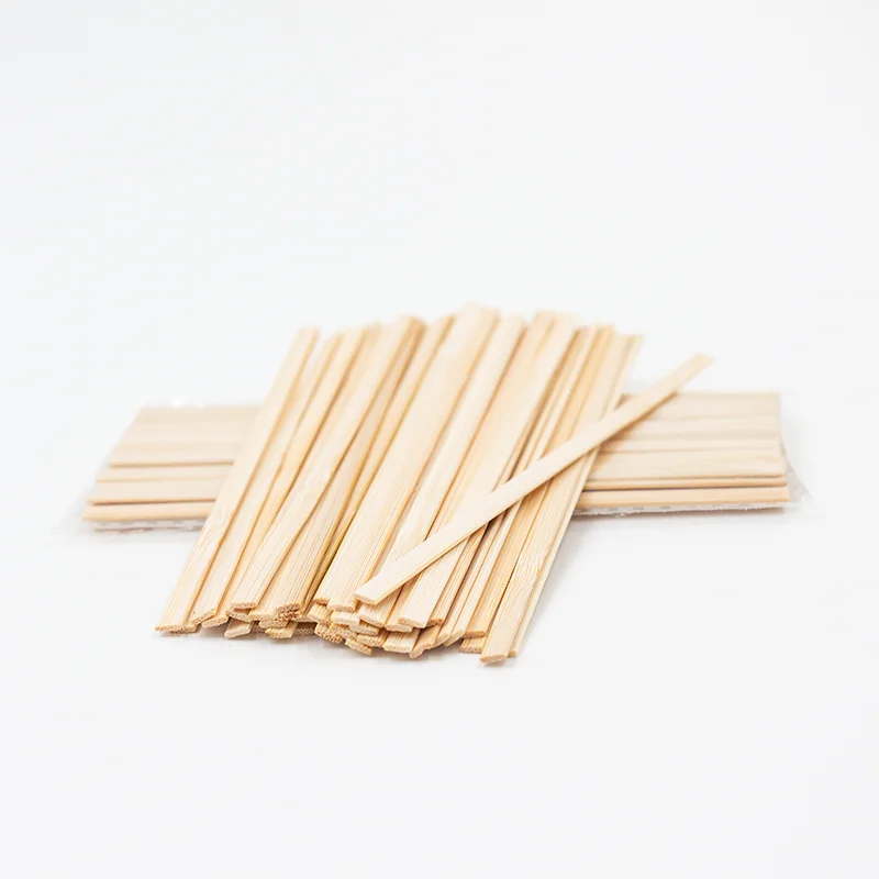 High quality natural materials Disposable mixing rod Bamboo coffee stir bar