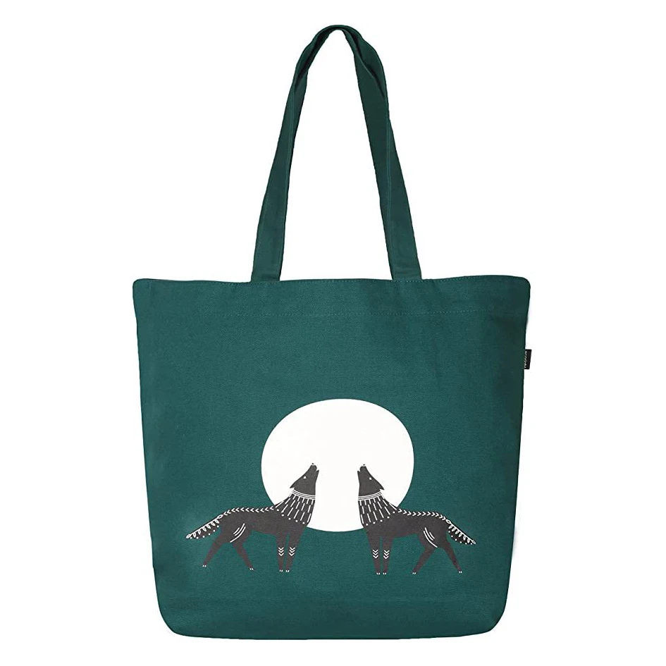 Custom Multicolor Printed Fashion Polyester Canvas Cotton Cloth Bag Algodon Sac En Toile Bolsa Tela Tote Bag Vendor Bolsas De Mo