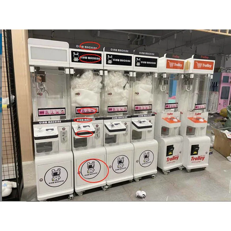 Amusement Mini Doll Catcher Gift Crane Simulator Toy Clip Grabber Plush Mini Claw Crane Electric Game Machine For Game Center