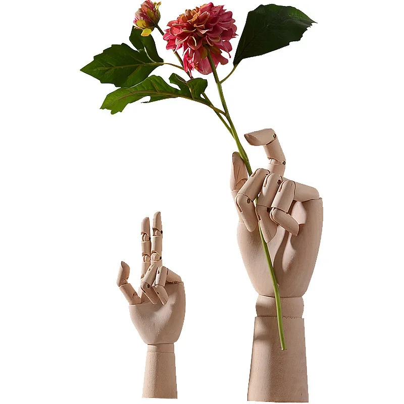 High-Quality wooden hands wood carving ornaments wood crafts handicrafts Home Decoration for sale