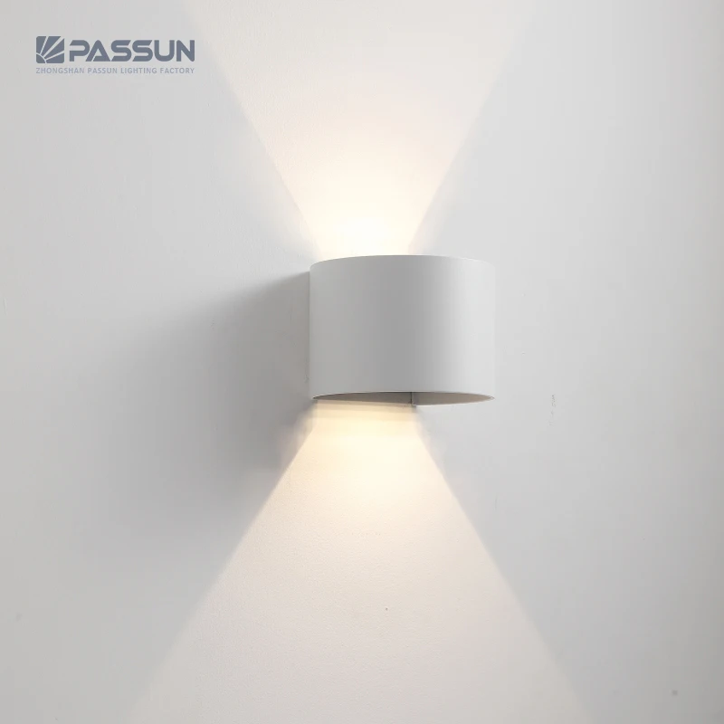 12V half LUNA Arc waterproof LED wall lamp Adjustable up and down outdoor surface mounted