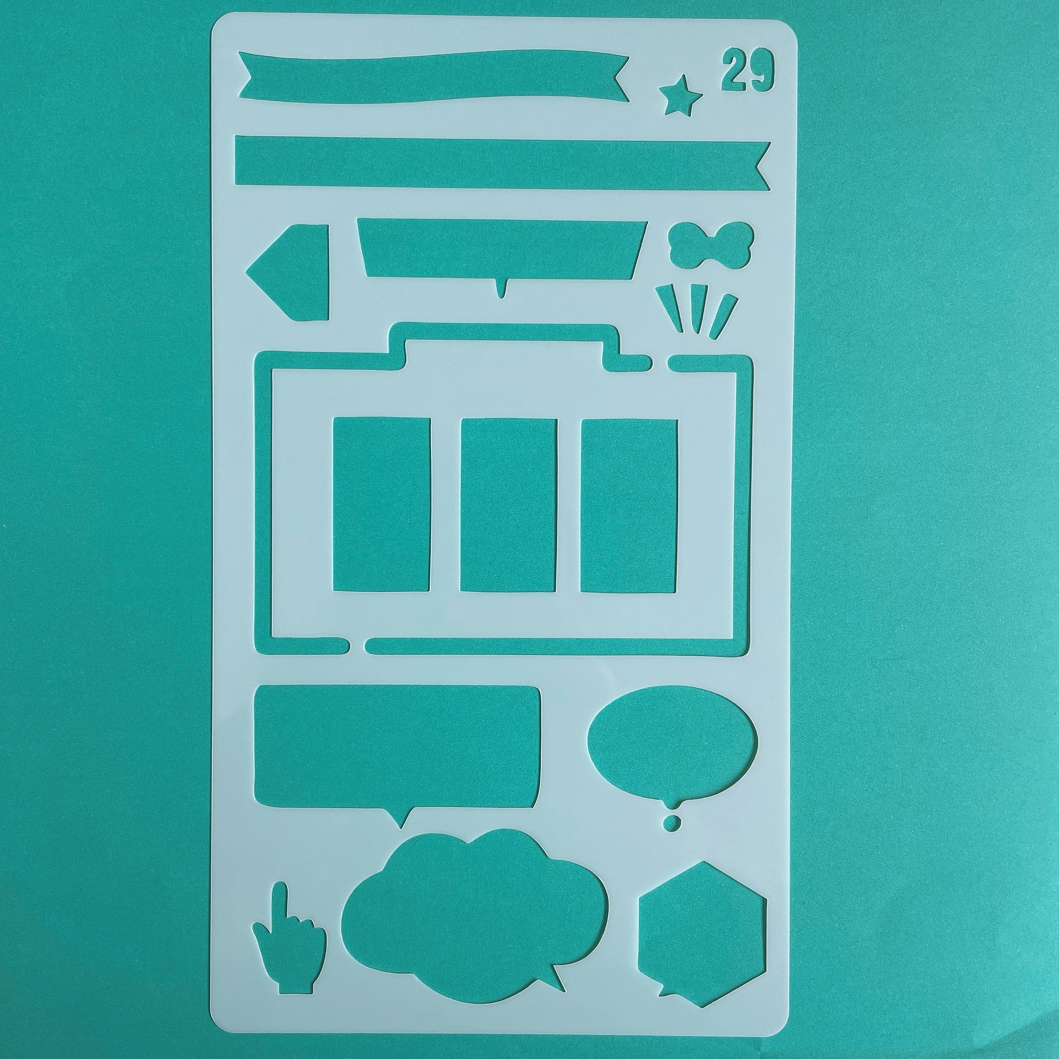 Children Drawing Model  Stencil Template