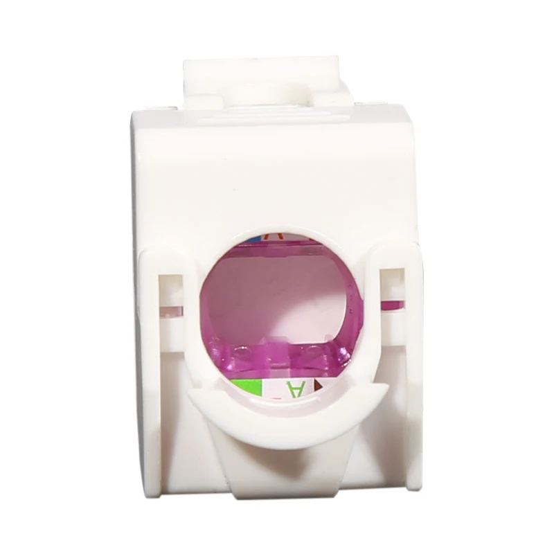 Toolless Module Cat6A UTP Keystone Jack 180 Degree UTP Keystone Jack Rj45 Network Module