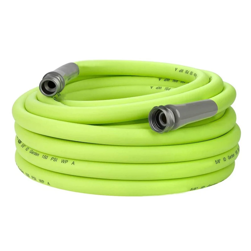 Customize Chemicals Resistant PVC Pipe Hybrid Polymer High Pressure Spray Garden Hose 5/8 in With Fitting