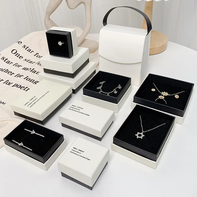 Tongxing Kraft Paper Square Jewelry Boxes Bracelet Necklace Ring Earring Handmade Storage Packaging Accessories Gift Packaging