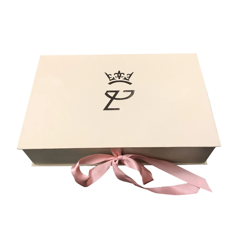 Wholesale Luxury Custom Eco Friendly Mystery Packaging shipping Surprise Gift Box with Satin Ribbon for Party Wedding Gift Wrap