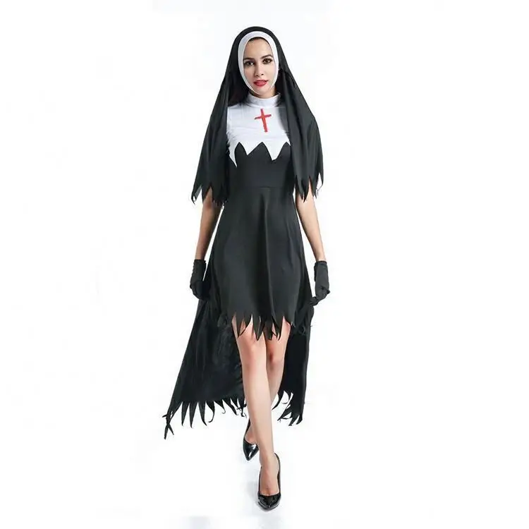 Halloween sexy costume nun Maria missionary cosplay party costume for adult