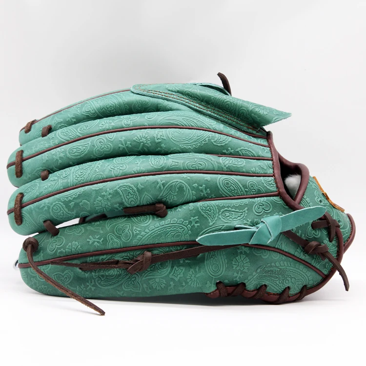 custom pattern leather baseball glove for fielder