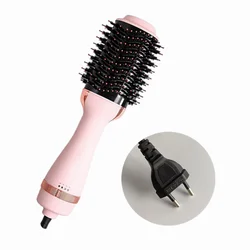 FAST SHIPPING 2021 New pink 3 in 1 one step blower brush styler in stock Wholesale price blow dryer hot air brush hair dryer