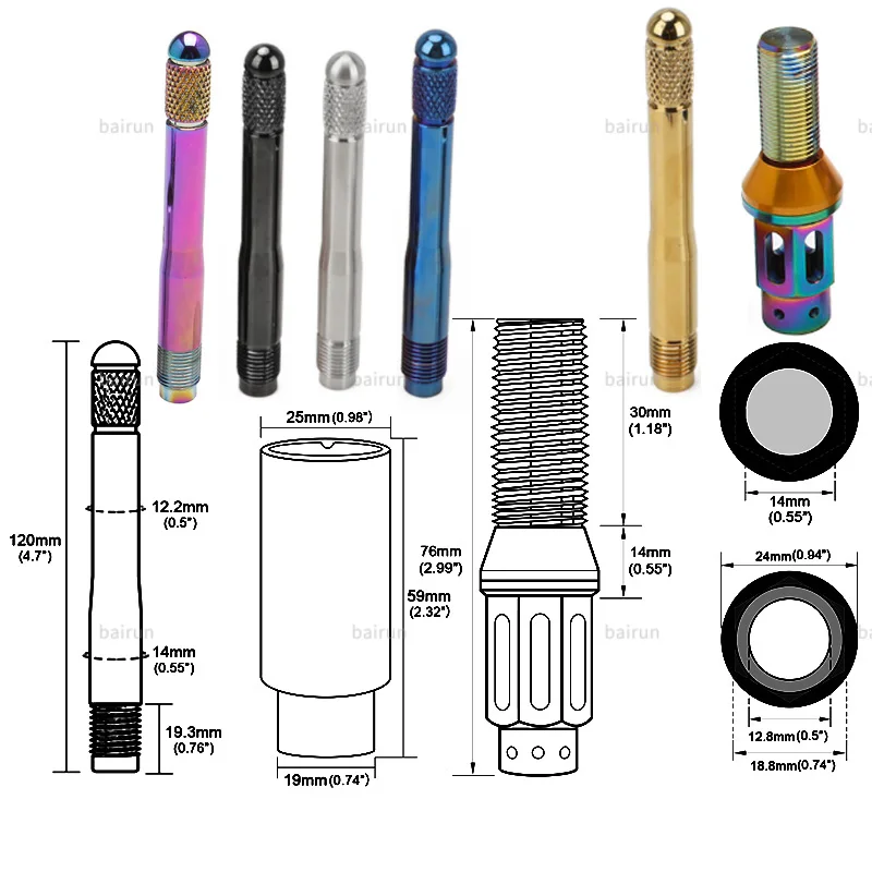 M2 M2.5 M3 M4,  M5 M6 M8 Socket Cap Head Screw Allen Bolts Hex Socket Head Cap Taper Cone Titanium Screw Titanium Bolts/