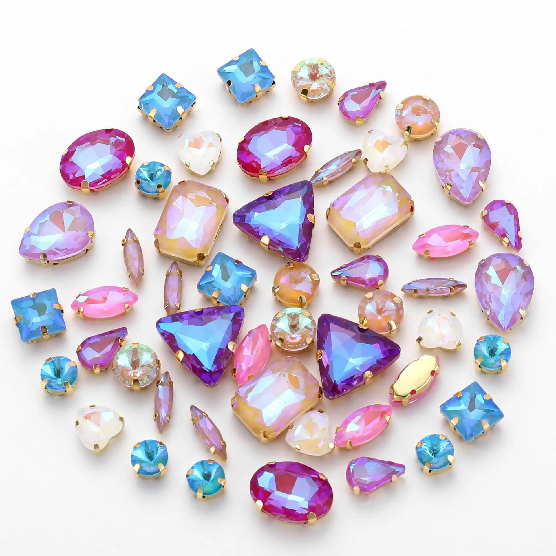 Sparkling Diamond DIY Clothing Decoration Wedding Dress Patch Glass Crystal Claw Cup Accessories Set