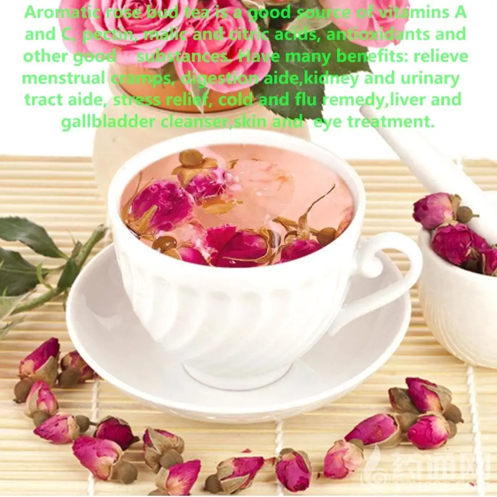 Dried Red Rose Flower Buds Petal Herbal