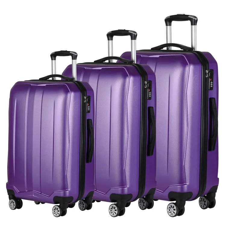 Spinner 360 Wheels 3 Piece Shard Case Trolley Case Bag Luggage Bag Travel Luggage