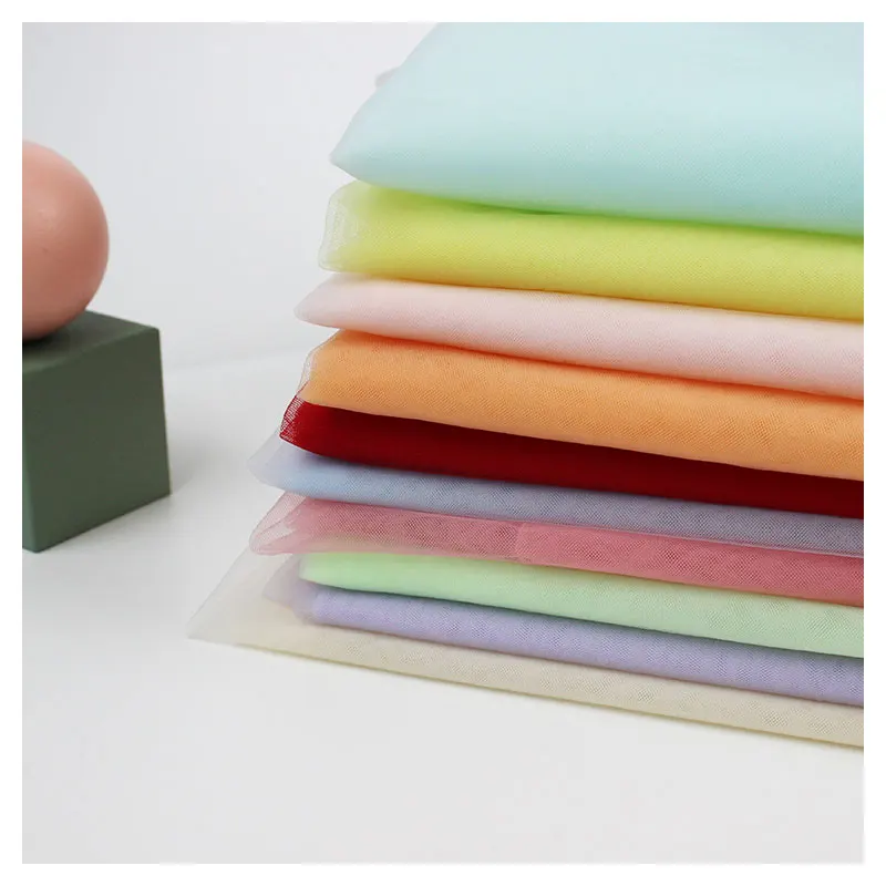 Factory Anti Static Soft Rhombus Net Mesh 100% Nylon Tulle Fabric For Swimwear