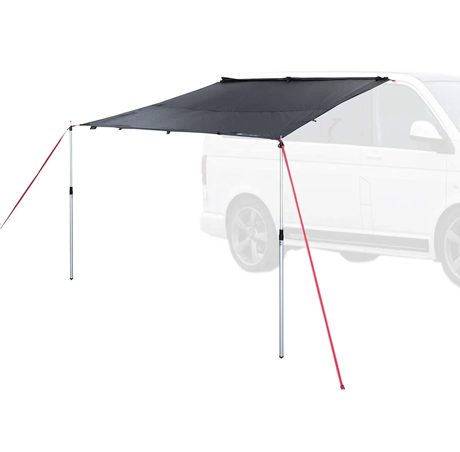 Car Sunshade Tent,Motor Tarp Awning for Camper Van, Caravan, or Bus - Piping or Suction Cup