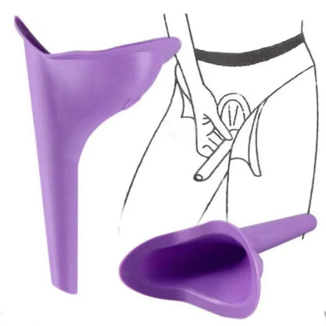 Field Emergency New Design Women Urinal Outdoor Travel Camping Portable Female Urinal Soft Silicone Urination Device Stand Up