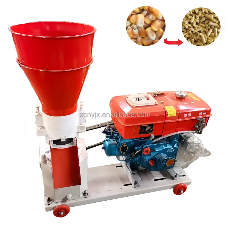 150 Diesel engine Pelletizer machine for animal feeds Fish feed pellet machine Pelet machine animal feed pellet
